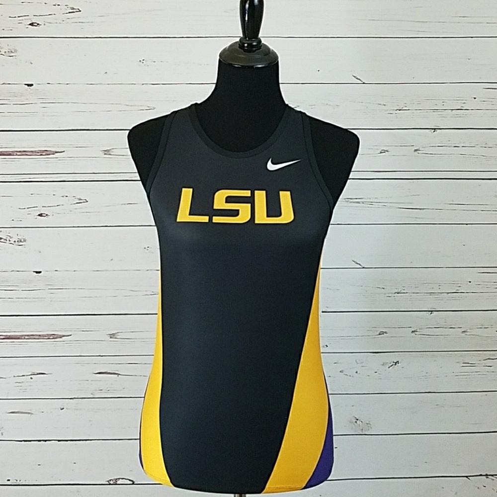 Nike Dri-Fit Women's LSU Track Team Issue Singlet Size Medium